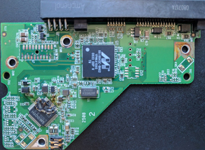 A PCB Board Damaged by an Electrical Short