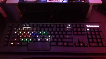 Photo of the SteelSeries ApexM800 Mechanical Keyboard Reviewed at TechtalkRadio