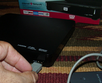 Connecting the USB Wi-Fi adapter to the WD TV Live Hub Media Center