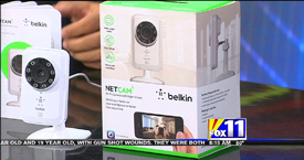 Andy Taylor of TechtalkRadio and Mark Stine from the KMSB Fox 11 Segment featuring products for Home Automation and Security from Belkin