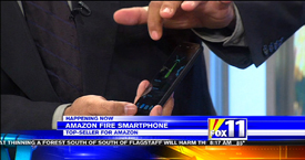 Amazon Fire Phone featured with TechtalkRadio's Andy Taylor on KMSB Fox 11