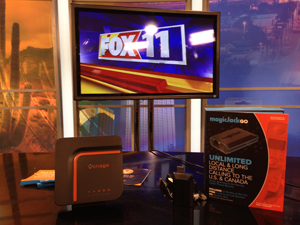Photo of Vonage and Magic Jack Go from the KMSB Fox 11 Daybreak Set